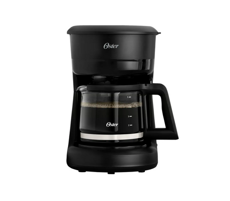 Cafetera 5 tazas c/filtro permanente negro Oster