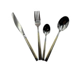 Estuche de 24 piezas de cubiertos plateado Pamorde