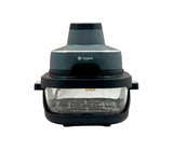 Freidora de aire Honor DualHeat 4 en 1 de 1.5 y 4 litros vidrio 1500W gris Gtronic
