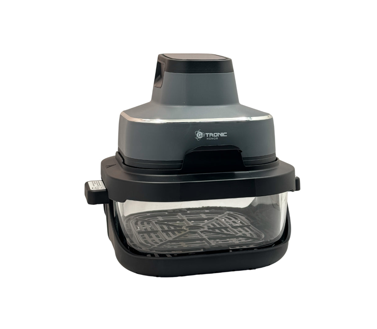 Freidora de aire Honor DualHeat 4 en 1 de 1.5 y 4 litros vidrio 1500W gris Gtronic