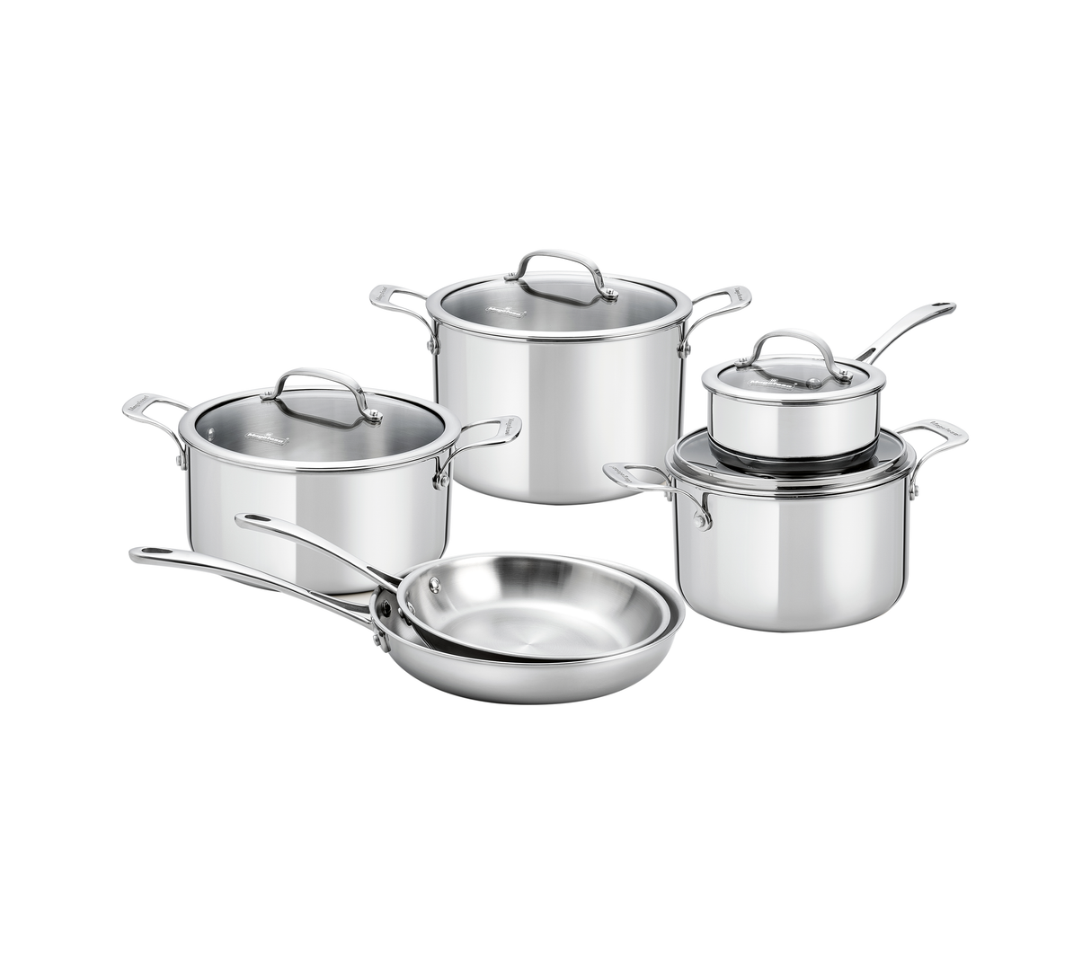 Batería de ollas 10 piezas Gourmet Triple Capa de Acero Magefesa