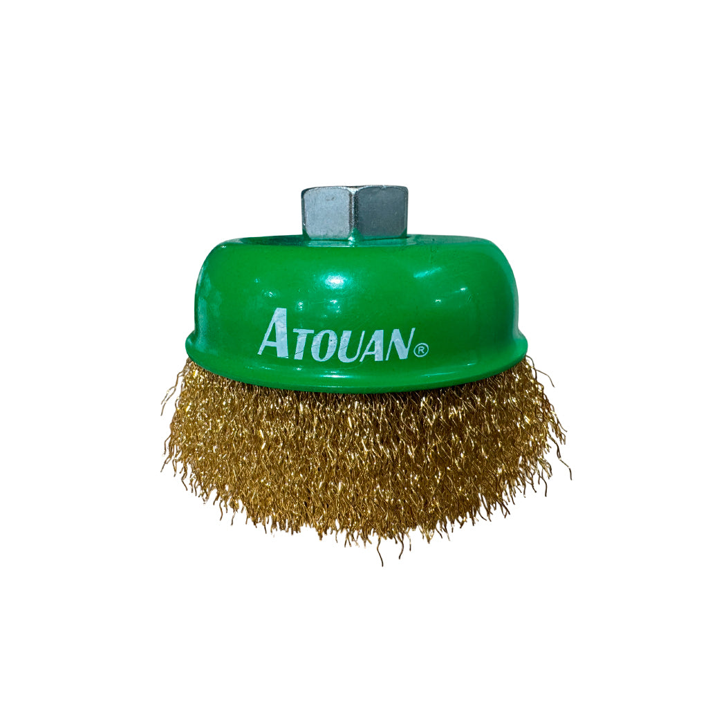 Cepillo copa liso 4" Rosca 5/8" Atouan