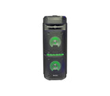 Corneta recargable 6,5” x2 portátil con micrófono 30W Geostar
