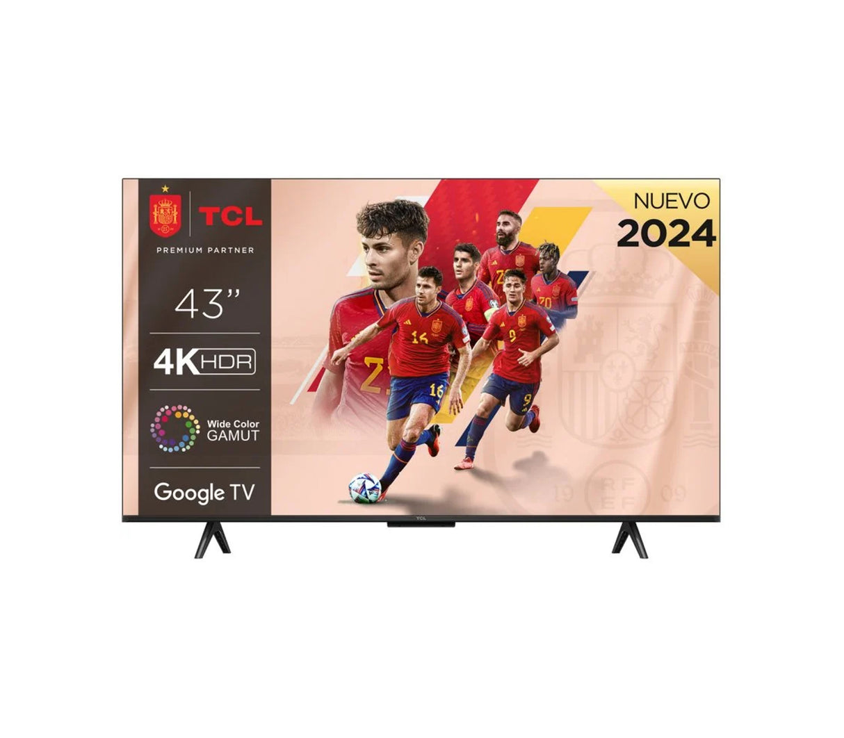 TV 43" LED UDH 4K Google 110V 43P755 Negro TCL