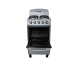 Cocina a gas agata 4 hornillas (20") Silver Mystic