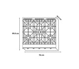 Cocina de mesa a gas Potenza 5 hornillas 76cm acero Drija