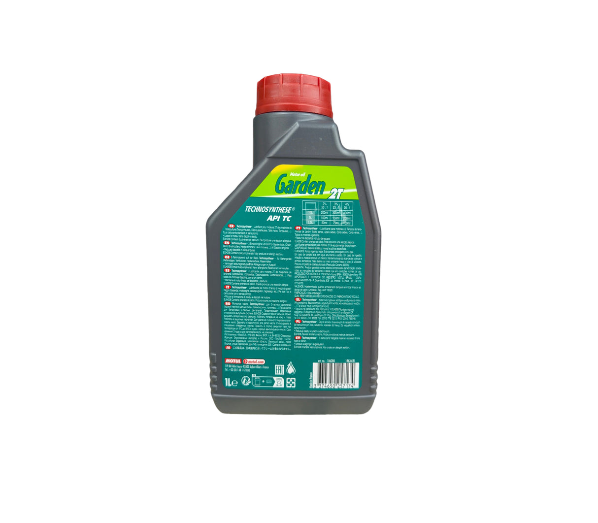 Aceite garden 2T Technosynthese x1 unidad Motul