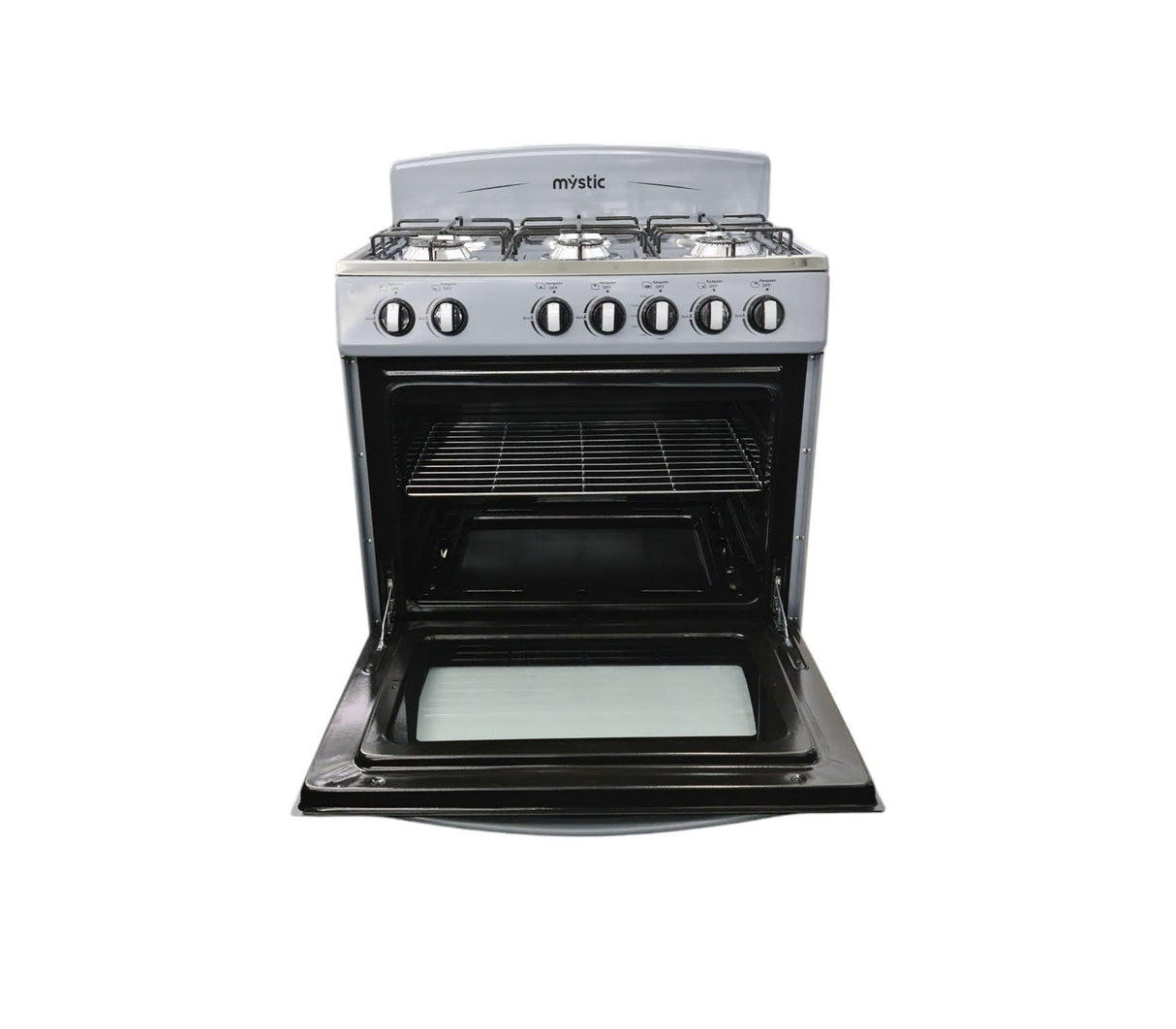 Cocina a gas Agata 6 hornillas (30") Silver Mystic