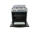 Cocina a gas Agata 6 hornillas (30") Silver Mystic