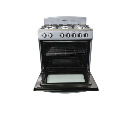 Cocina a gas Agata 6 hornillas (30") Silver Mystic