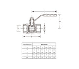 Llave de bola paso reducido FP