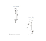 Grupo lavamanos monomando G.O 180 C/D FP