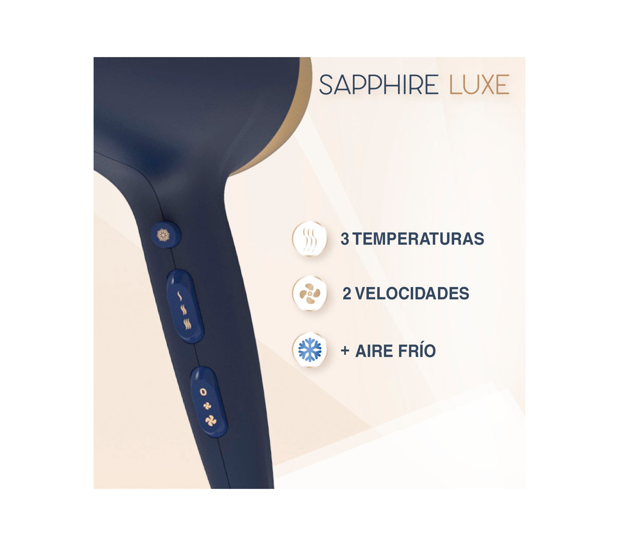 Secador de cabello Sapphire luxe 1900W Remington