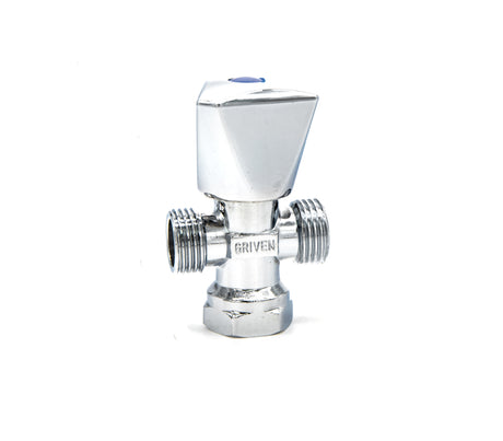 Llave de arresto angular doble 1/2" x 1/2 Griven