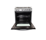 Cocina a gas jade 6 hornillas (30") Silver Mystic