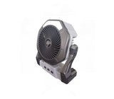 Ventilador recargable con rociador de agua 8" Negro Roccia