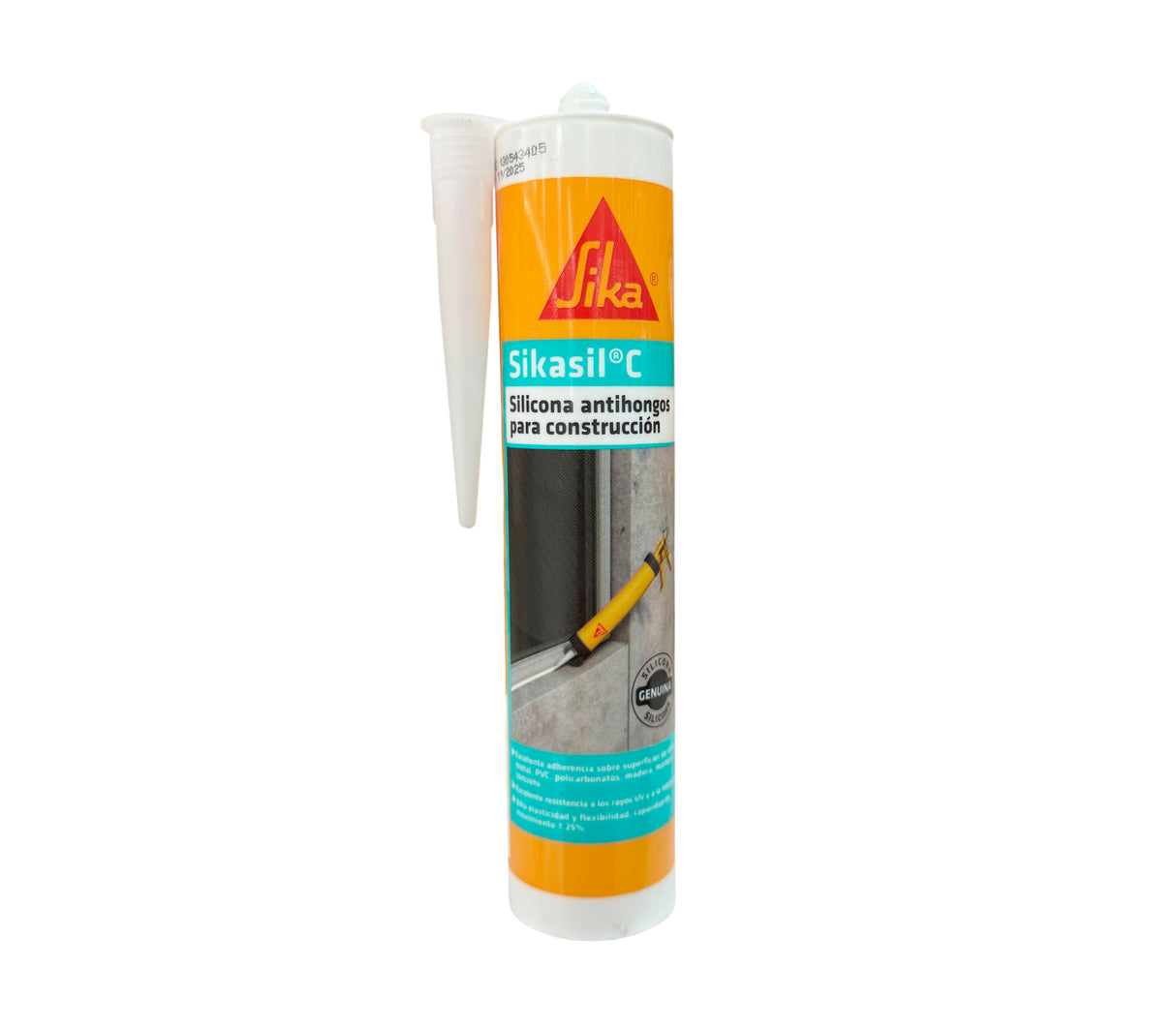 Silicona antihongos para construcción 280ml Sika