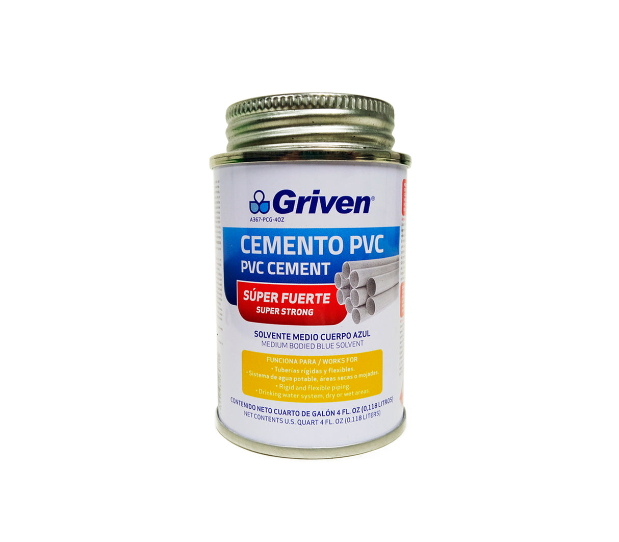 Pegamento para PVC Super fuerte 118ml Griven