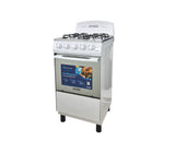 Cocina a gas agata 4 hornillas (20") blanca Mystic