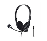 Audífonos con micrófono negro Ace 5+ Unno Tekno