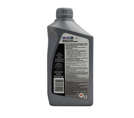 Aceite 0W-40 Sintético 1 litro Mobil