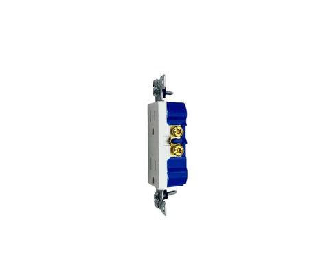 Toma doble con tapa para empotrar blanco Eaton