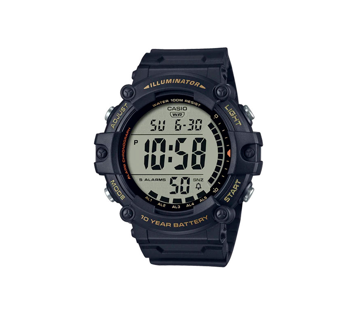 Reloj digital Illuminator para caballero negro Casio