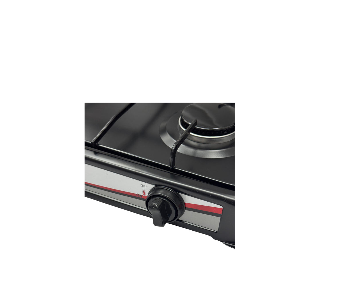 Cocina a gas de mesa 2 hornillas negro Nero