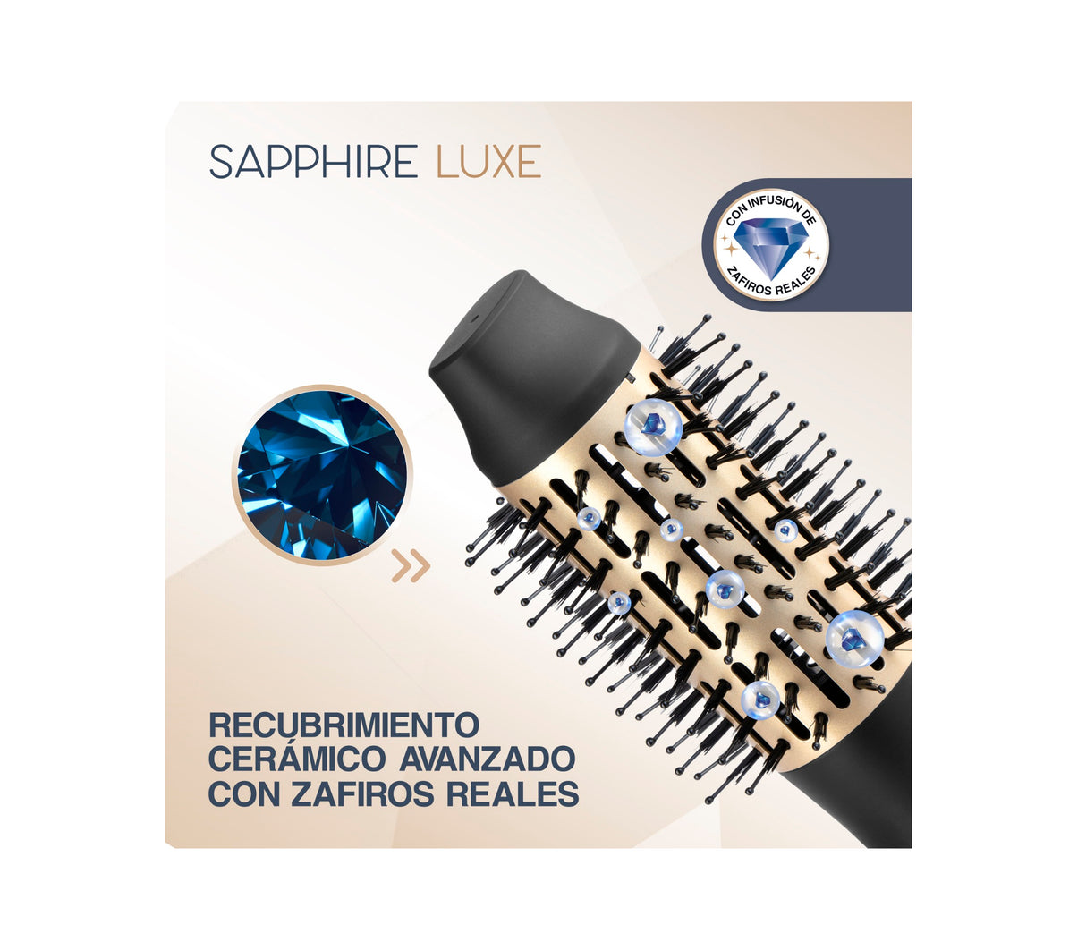 Cepillo secador Sapphire Luxe 1000W Remington