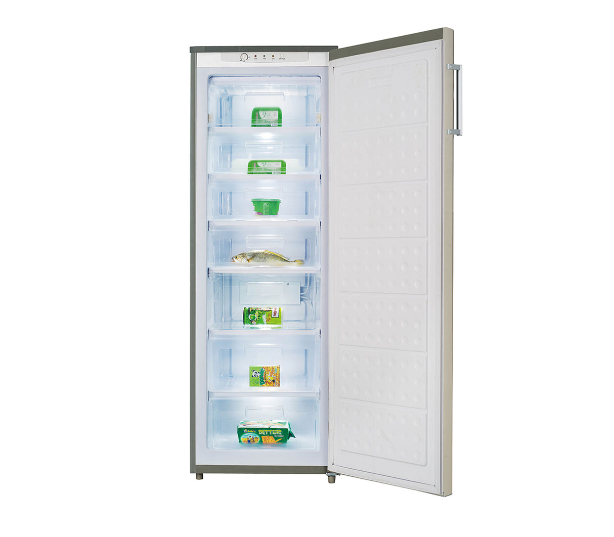 Congelador vertical 250 litros gris SJ Electronics –