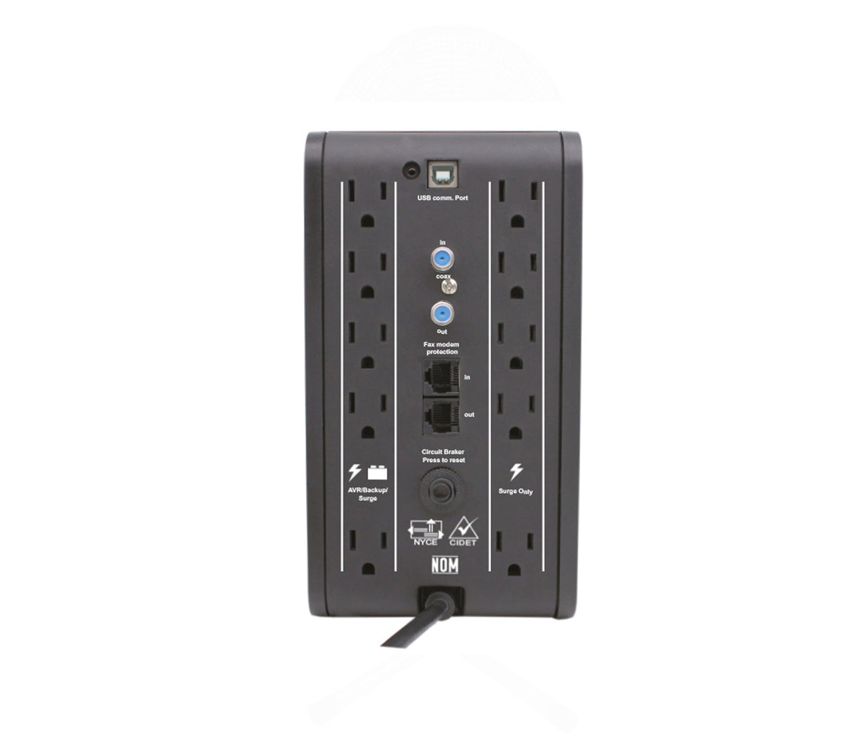 UPS 750VA/375W 120V/AVR 10 tomas CDP