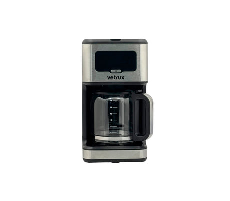 Cafetera caffora negro/acero Vetrux
