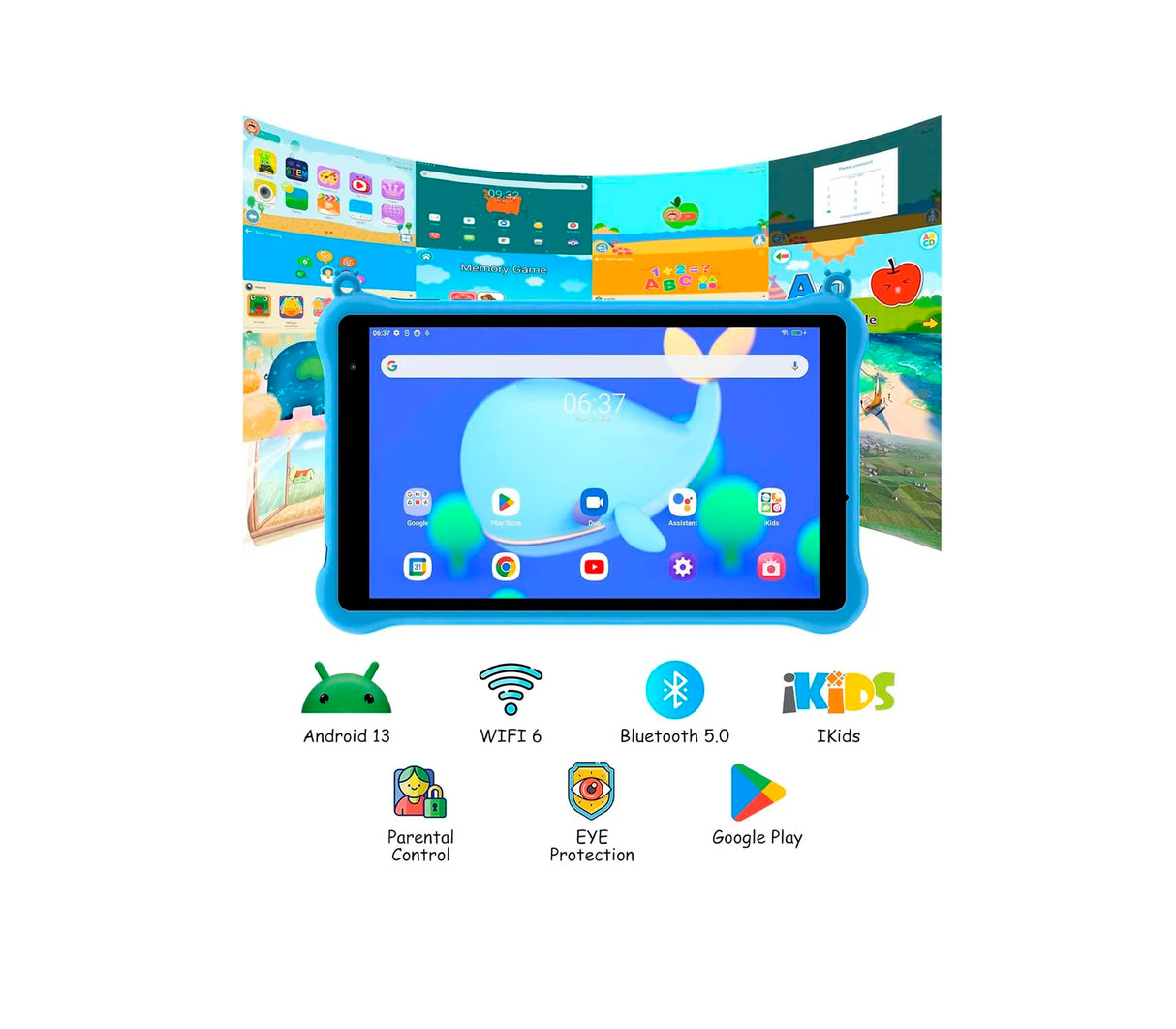 Tablet 50 Kids 3GB/64GB Bubbly Blue Blackview
