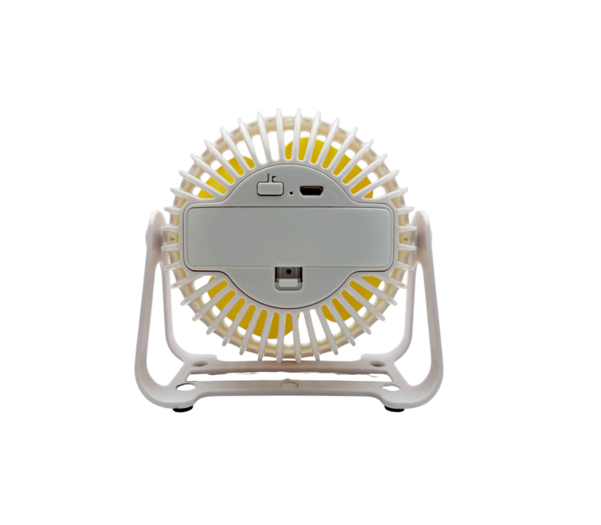 Mini ventilador portátil recargable blanco Maxoferta