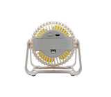 Mini ventilador portátil recargable blanco Maxoferta