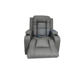 Poltrona/sillón reclinable y elevador 89x97x104/89x165x82 bipiel/grey Powerfik