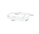 Campana UT 60cm 110V acero/inoxidable Mabe