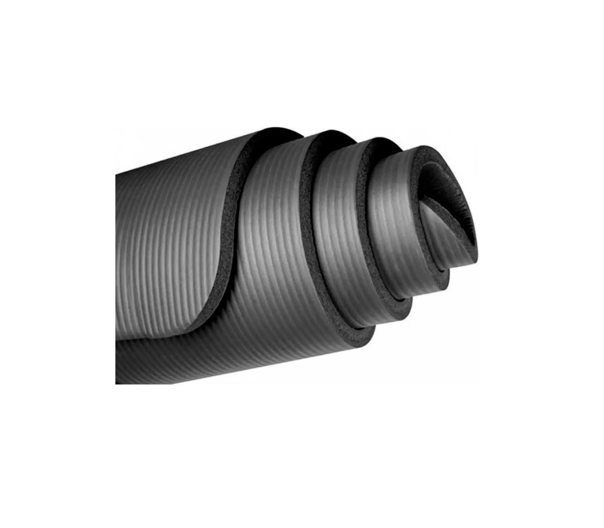 Manta de yoga con cinta de transporte 10mm negro K6