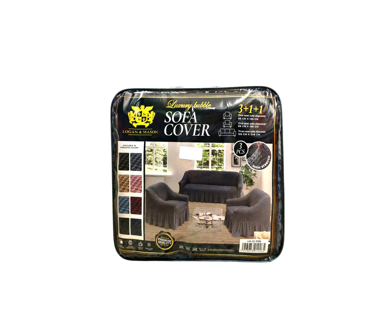 Forro de muebles 3+1+1 Unicolor Logan & Mason