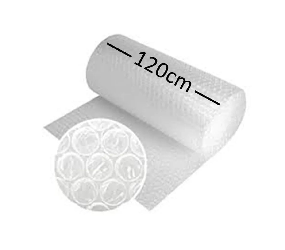Papel plástico burbuja 1.20 x  160 metros transparente Suminplast