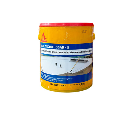 Impermeabilizante Acrílico Para techo y terraza Sika