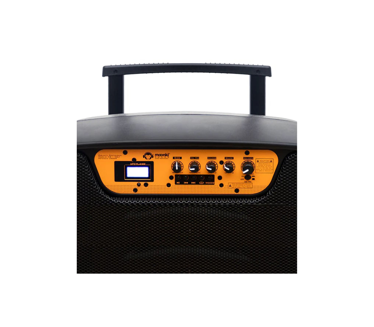 Corneta 15" 2500W con micrófono y paral Mod Waikiki Mooki