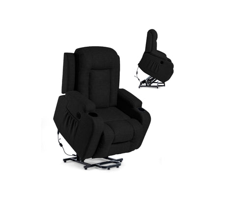 Poltrona/Sillón Reclinable y elevador en Tela de Lino Powerfik