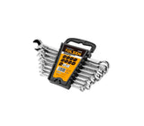 Juego de llaves combinadas cromadas Tolsen