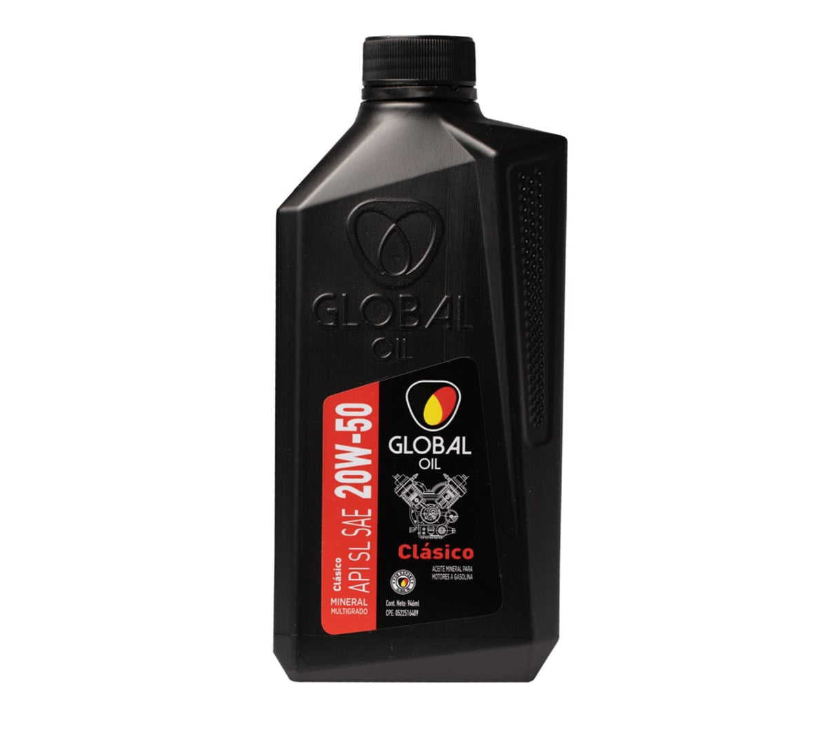 Aceite clásico API SL SAE 20W-50 1 litros Global Oil