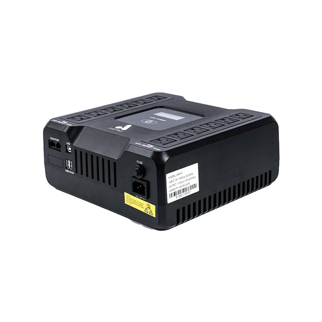 UPS 650VA/360W con indicador LED 12 tomas Astra