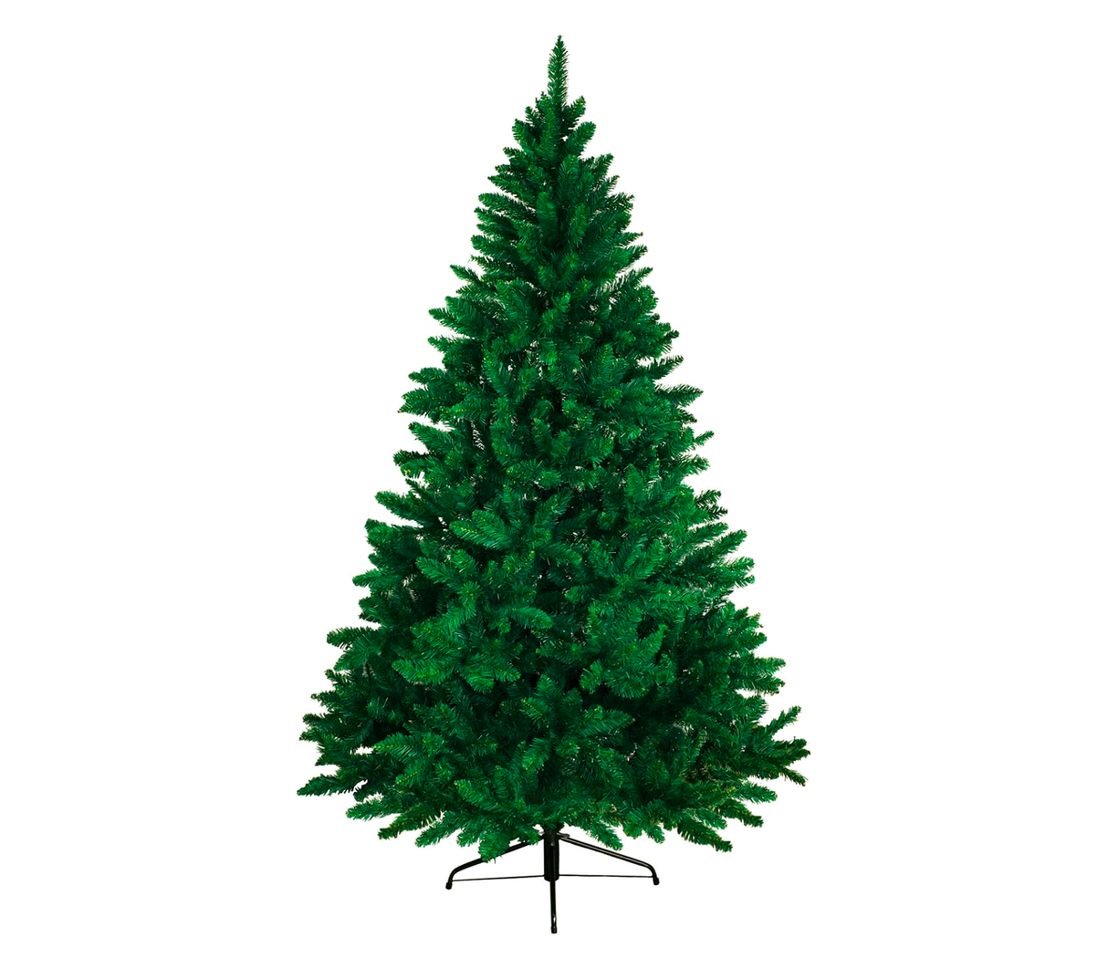 Árbol de navidad frondoso en pvc 120cm verde Powerfik