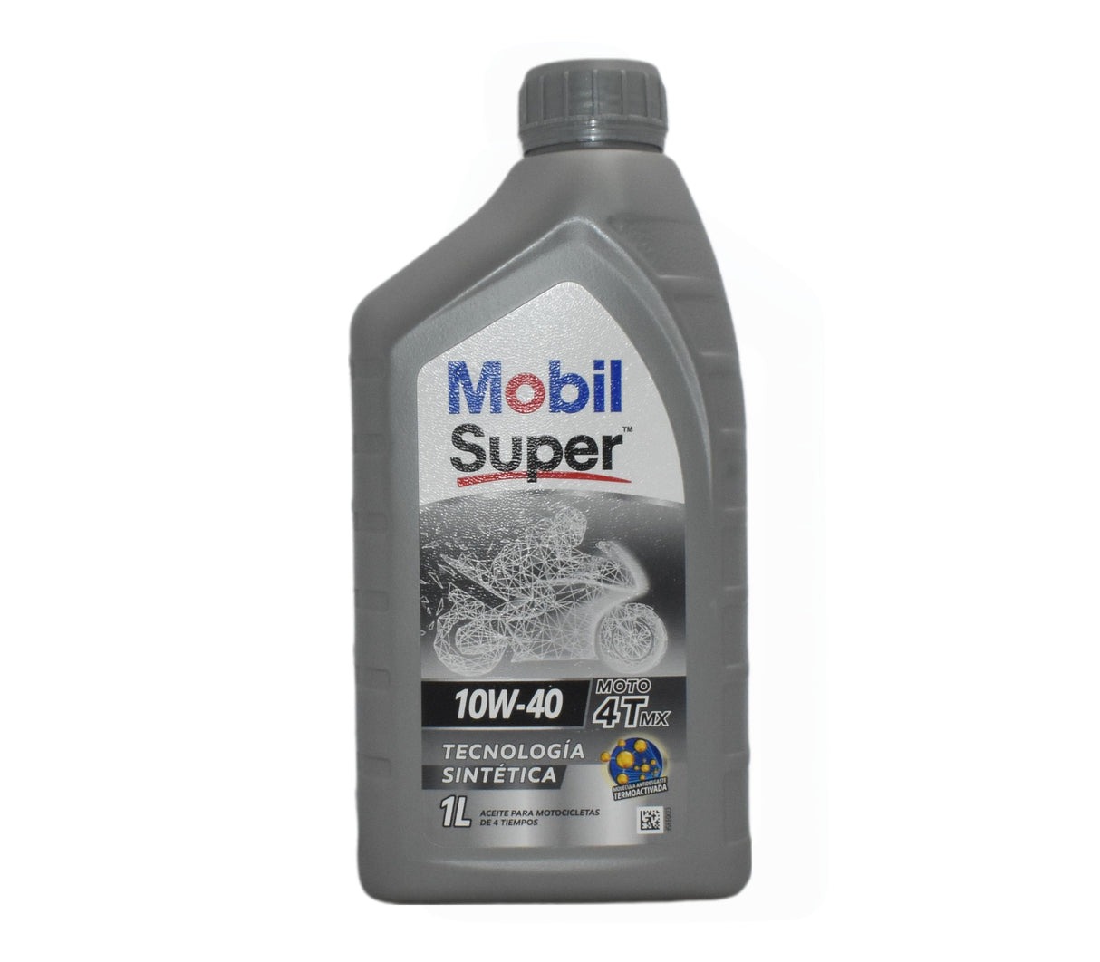 Aceite Super Moto 10W-40 4T MX Sintético 1 litro Mobil