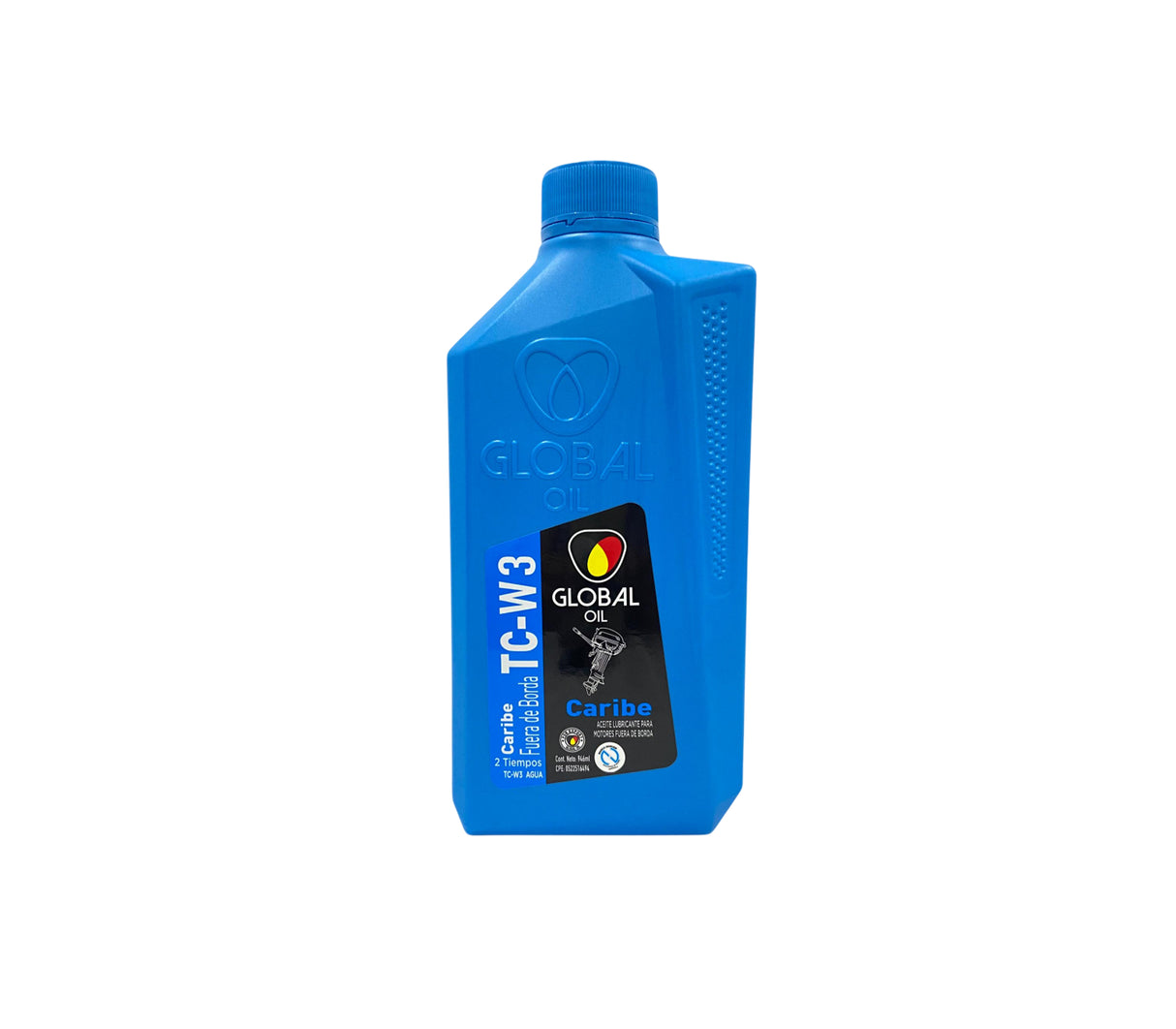 Aceite Caribe TC-W3 2T Agua-fuera de borda 1 litro Global Oil