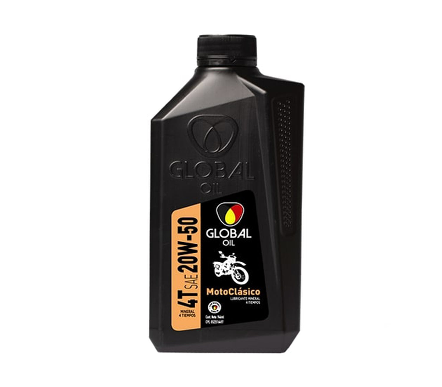 Aceite moto clásico mineral 4T API SL SAE 20W-50 Global Oil ...